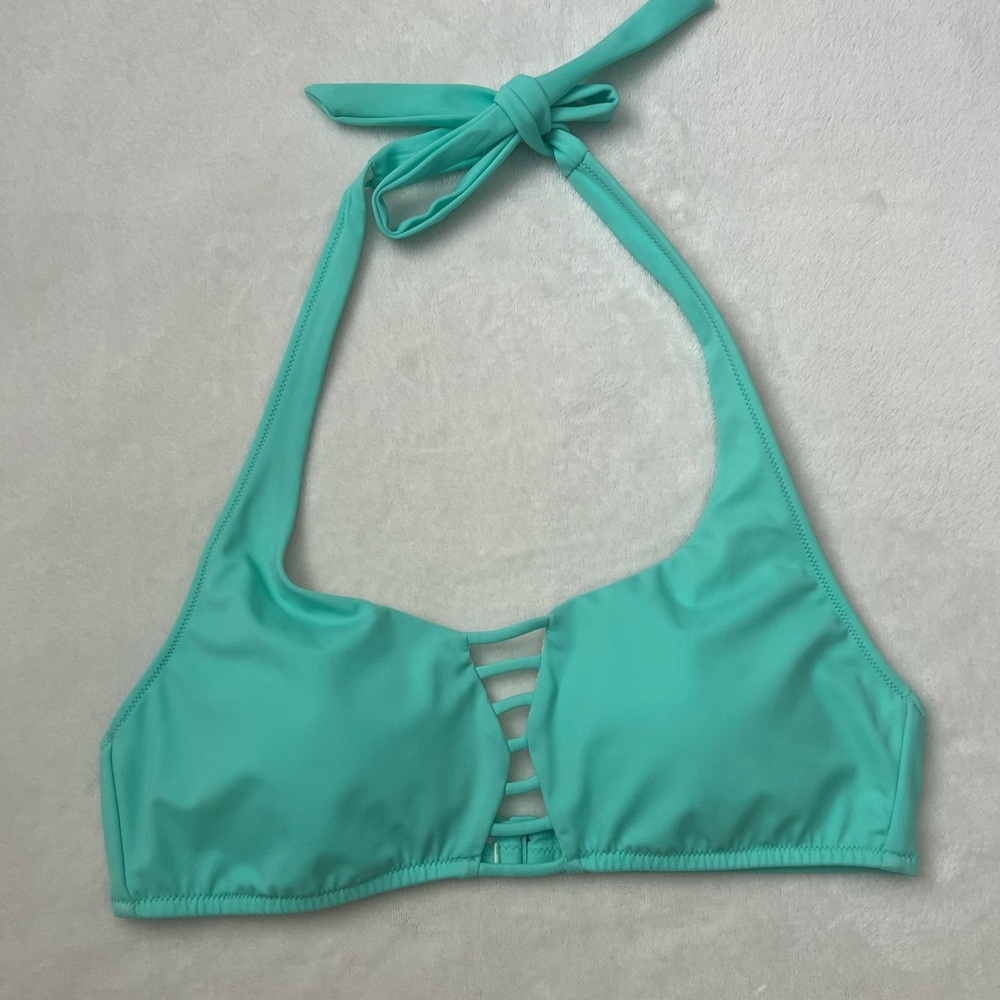 Victoria’s Secret Aqua Halter Bikini Top